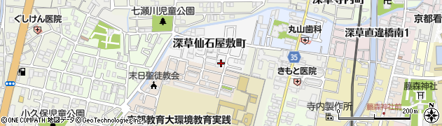 京都府京都市伏見区深草仙石屋敷町8周辺の地図