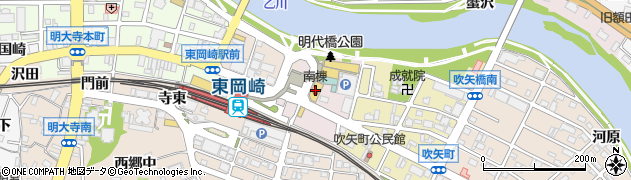 愛知県岡崎市上明大寺町周辺の地図