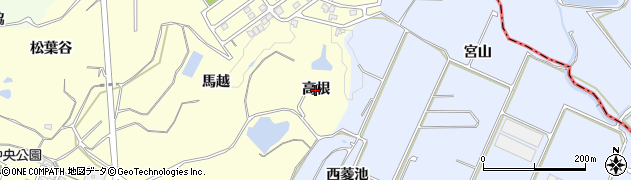 愛知県阿久比町（知多郡）福住（高根）周辺の地図