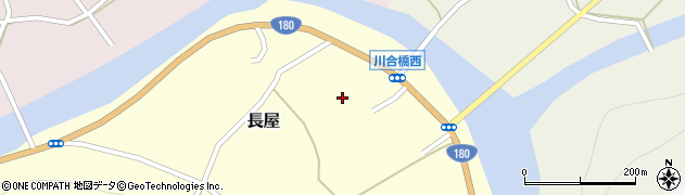 岡山県新見市長屋周辺の地図