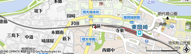 松竹周辺の地図