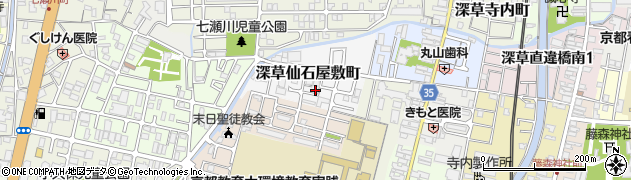 京都府京都市伏見区深草仙石屋敷町23周辺の地図
