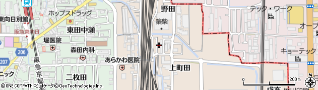 京都府向日市森本町上町田1周辺の地図