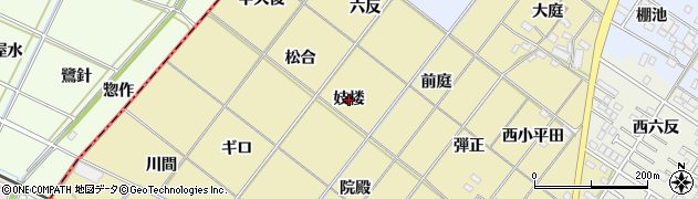 愛知県岡崎市新堀町（妓楼）周辺の地図