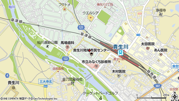 〒528-0049 滋賀県甲賀市水口町貴生川の地図
