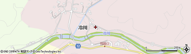 静岡県伊豆市冷川539周辺の地図