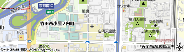 京都府京都市伏見区竹田東小屋ノ内町27周辺の地図