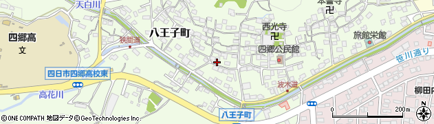 三重県四日市市八王子町408周辺の地図