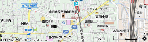 京都銀行東向日町 ＡＴＭ周辺の地図