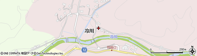 静岡県伊豆市冷川542周辺の地図