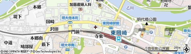 焼肉の和民 東岡崎駅前店周辺の地図
