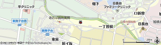 愛知県知多市新舞子（落）周辺の地図