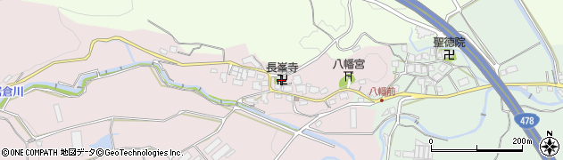 長峯寺周辺の地図