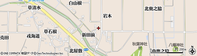 愛知県知多郡阿久比町草木岩木65周辺の地図