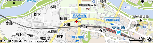愛知銀行岡崎支店 ＡＴＭ周辺の地図