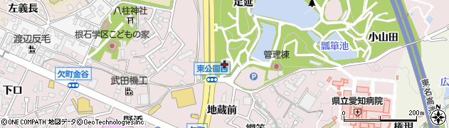 岡崎市役所その他の施設　旧本多忠次邸周辺の地図