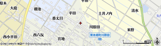 愛知県岡崎市大和町上河原6周辺の地図