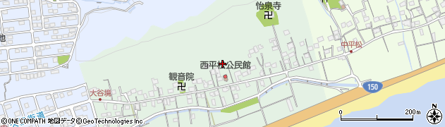 静岡県静岡市駿河区西平松周辺の地図