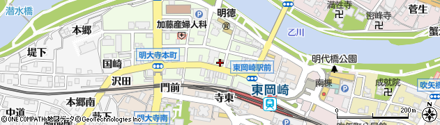 温炊き さんずい 東岡崎店周辺の地図