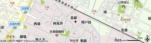 愛知県安城市上条町北組24周辺の地図