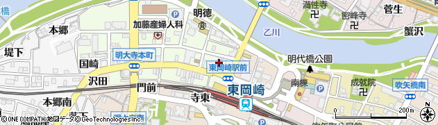 はなの舞 東岡崎駅前店周辺の地図