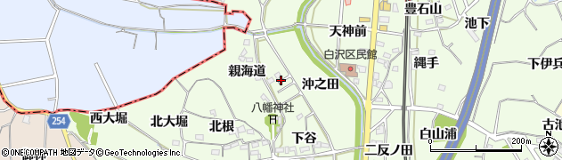 愛知県知多郡阿久比町白沢北之前周辺の地図