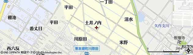 愛知県岡崎市東本郷町土井ノ内48周辺の地図