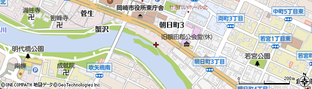 愛知県岡崎市菅生町（深沢）周辺の地図
