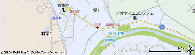 堂橋周辺の地図