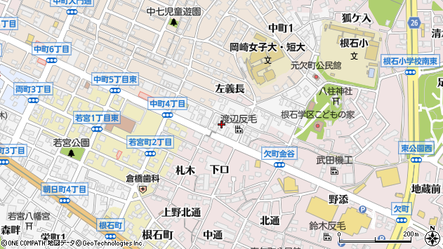 〒444-0016 愛知県岡崎市元欠町の地図