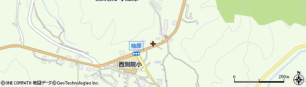 京都府亀岡市西別院町柚原（北谷）周辺の地図