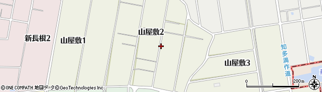 愛知県知多市山屋敷周辺の地図