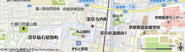 京都府京都市伏見区深草寺内町867周辺の地図