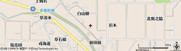愛知県知多郡阿久比町草木白山根6周辺の地図