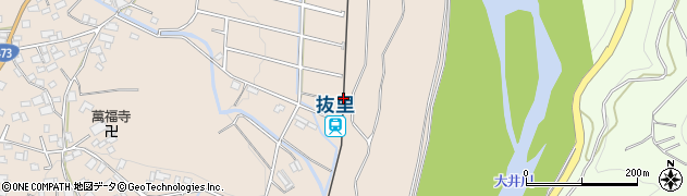 抜里駅周辺の地図