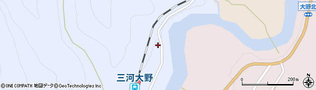 愛知県新城市富栄道上茶屋周辺の地図