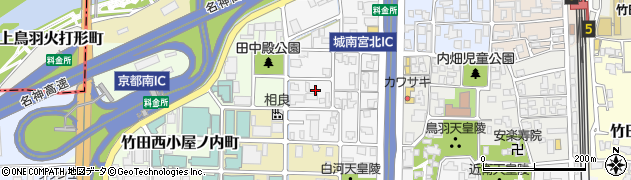 京都府京都市伏見区竹田西内畑町周辺の地図