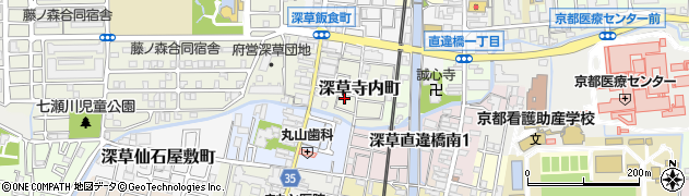 京都府京都市伏見区深草寺内町862周辺の地図