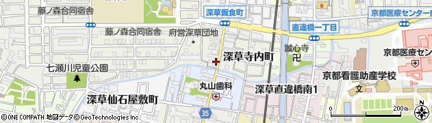 京都府京都市伏見区深草寺内町854周辺の地図