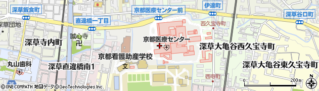 京都府京都市伏見区深草向畑町周辺の地図