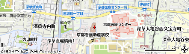 京都市役所　深草支所保健福祉センター保険年金課保険給付・年金担当周辺の地図