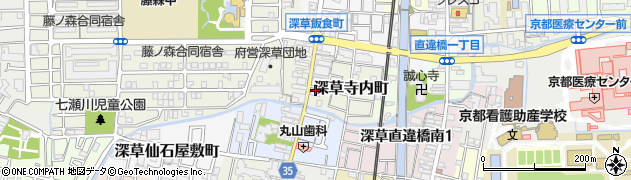 京都府京都市伏見区深草寺内町841周辺の地図