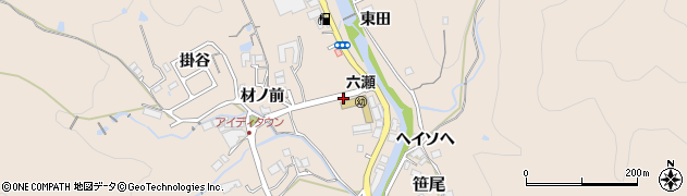 兵庫県川辺郡猪名川町笹尾加門田周辺の地図