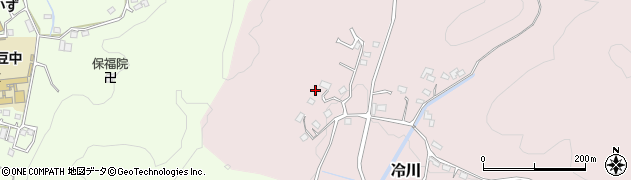 静岡県伊豆市冷川584周辺の地図