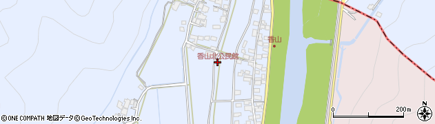 香山北公民館周辺の地図