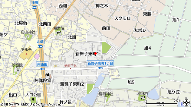 〒478-0037 愛知県知多市新舞子東町の地図