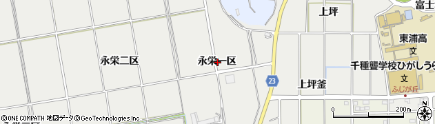 愛知県知多郡東浦町生路永栄一区周辺の地図