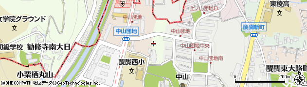 京都府京都市伏見区醍醐平松町周辺の地図