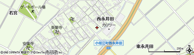 愛知県刈谷市小垣江町西永井田27周辺の地図