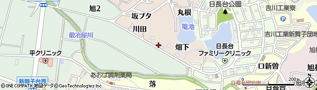 愛知県知多市日長畑下38周辺の地図